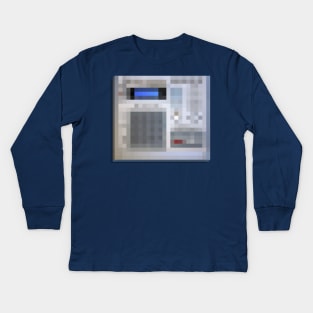 Pixelated MPC 3000 Beat-Maker Tribute Design Kids Long Sleeve T-Shirt